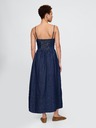 GAP Damen Jeans-Maxikleid mit Taschen GAP