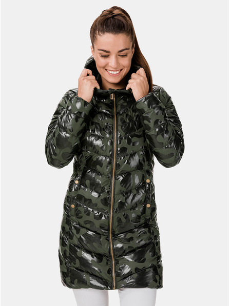 Sam 73 Khakifarbener Mantel mit Steppmuster SAM 73 Alisha