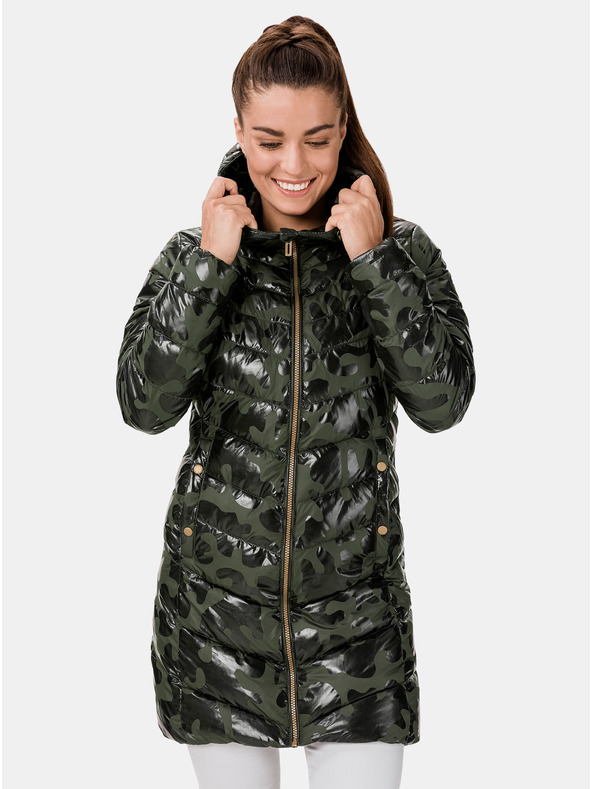 Sam 73 Khakifarbener Mantel mit Steppmuster SAM 73 Alisha