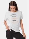 Sam 73 Weißes bedrucktes Damen-T-Shirt SAM 73 Annabel