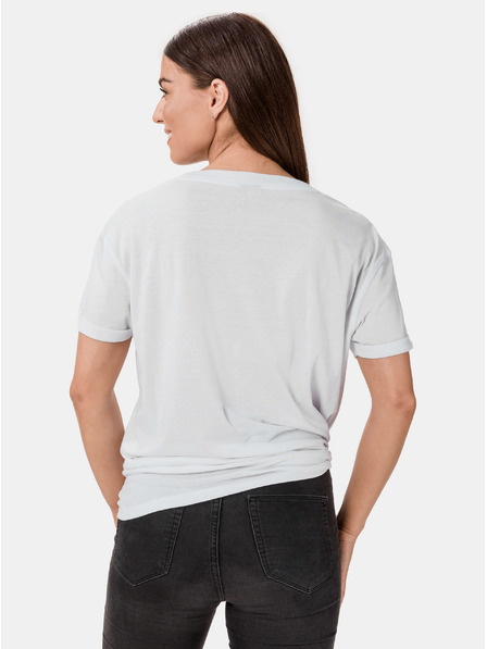 Sam 73 Weißes bedrucktes Damen-T-Shirt SAM 73 Annabel