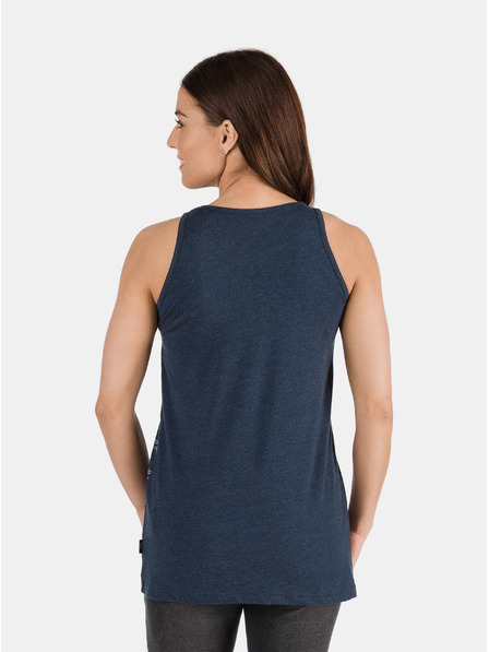 Sam 73 Dunkelblaues gemustertes Damen-Tank-Top SAM 73