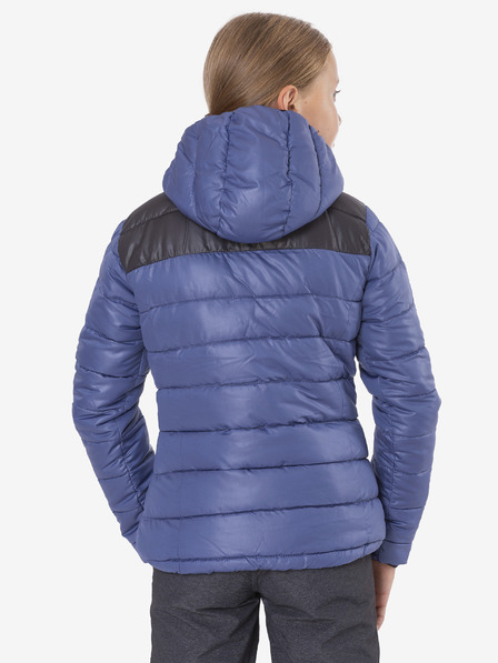 Sam 73 Blaue und schwarze Steppwinterjacke für Mädchen mit Kapuze SAM 73 Eloise