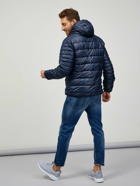 Sam 73 Dunkelblaue Herren-Winter-Steppjacke Sam 73