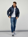 Sam 73 Dunkelblaue Herren-Winter-Steppjacke Sam 73