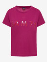 Sam 73 Dunkelrosa Damen-T-Shirt mit SAM 73 Aufdruck