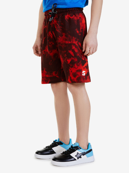 Sam 73 Rote gemusterte Shorts für Jungen SAM 73 Graham