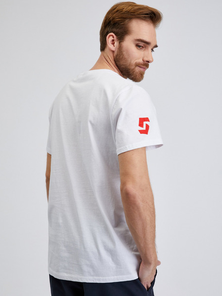 Sam 73 Weißes Herren-T-Shirt SAM 73 Vincent