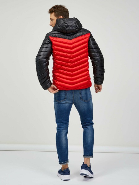 Sam 73 Schwarze und rote Herren-Steppjacke SAM 73 Ulrik