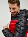Sam 73 Schwarze und rote Herren-Steppjacke SAM 73 Ulrik