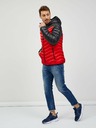 Sam 73 Schwarze und rote Herren-Steppjacke SAM 73 Ulrik