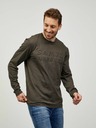 Sam 73 Khakifarbenes Herren-Langarm-T-Shirt SAM 73 Mindart