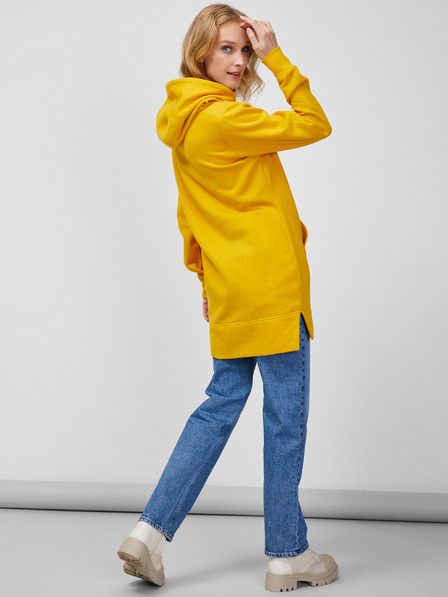 Sam 73 Senffarbener Damen-Kapuzenpullover SAM 73 Enna