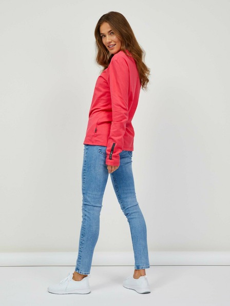 Sam 73 Dunkelrosa Langarm-T-Shirt für Frauen SAM 73 Sariol