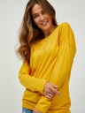 Sam 73 Gelbes Basic-Langarm-T-Shirt für Damen SAM 73 Azuka
