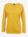 Sam 73 Gelbes Basic-Langarm-T-Shirt für Damen SAM 73 Azuka