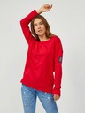 Sam 73 Rotes Basic-Langarm-T-Shirt für Frauen SAM 73 Ariasa