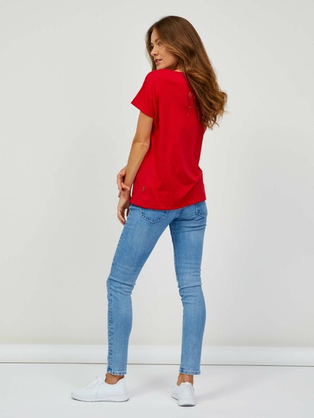Sam 73 Rotes Damen-T-Shirt SAM 73 Kaufi