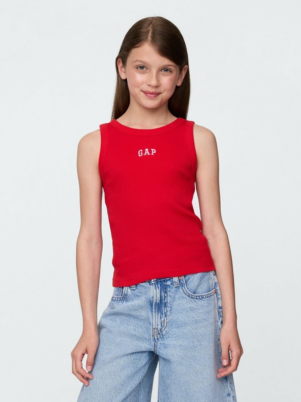 GAP Mädchen-Ripp-Tanktop mit Logo GAP