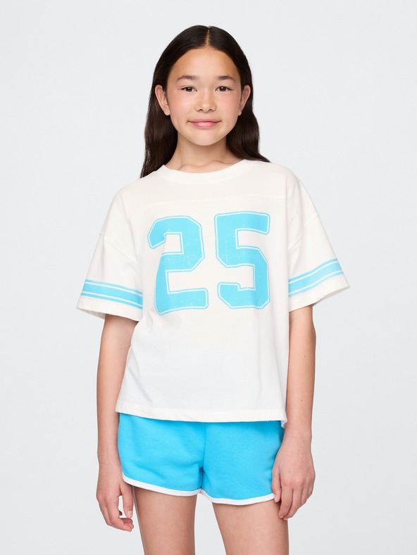 GAP Mädchen-Oversize-T-Shirt Varsity GAP