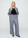 GAP Leinen-Hose Wide-Leg GAP
