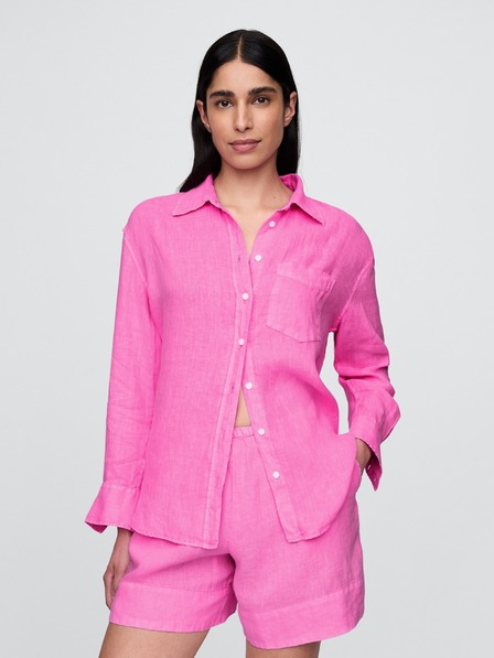 GAP Damen Leinen-Oversize-Hemd Big Shirt GAP