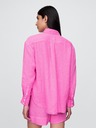 GAP Damen Leinen-Oversize-Hemd Big Shirt GAP