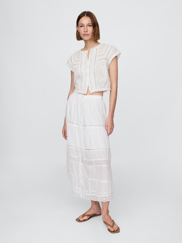 GAP Damen-Maxirock mit Spitze GAP
