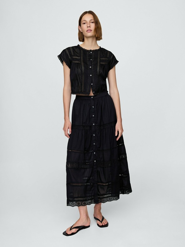 GAP Damen-Maxirock mit Spitze GAP