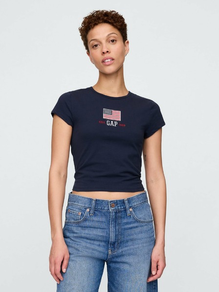 GAP Damen-Crop-T-Shirt Americana GAP