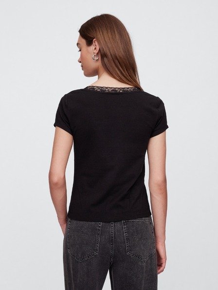 GAP Damen-T-Shirt mit Spitze GAP