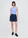 GAP Damen geripptes Top mit Logo Americana GAP