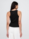 GAP Damen geripptes Top mit Logo Americana GAP