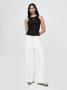 GAP Damen geripptes Top mit Logo Americana GAP