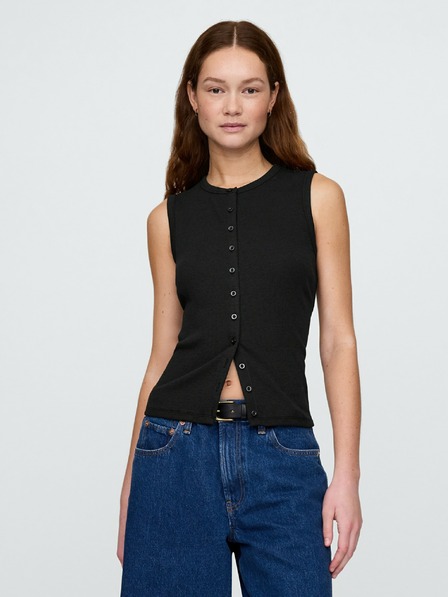 GAP Damen-Rippenstrick-Cardiganweste GAP