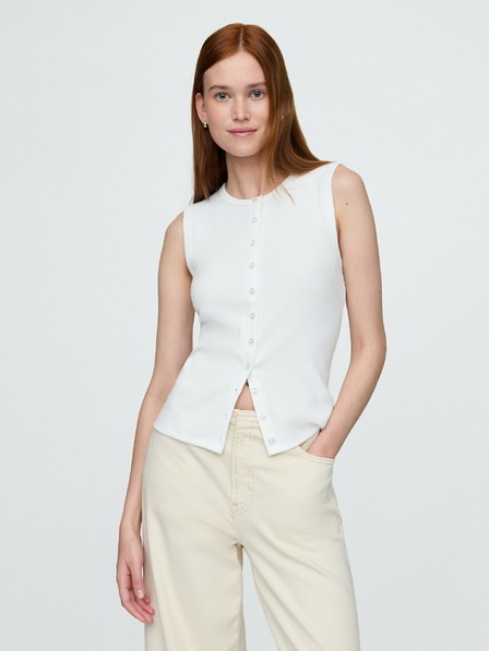 GAP Damen-Rippenstrick-Cardiganweste GAP