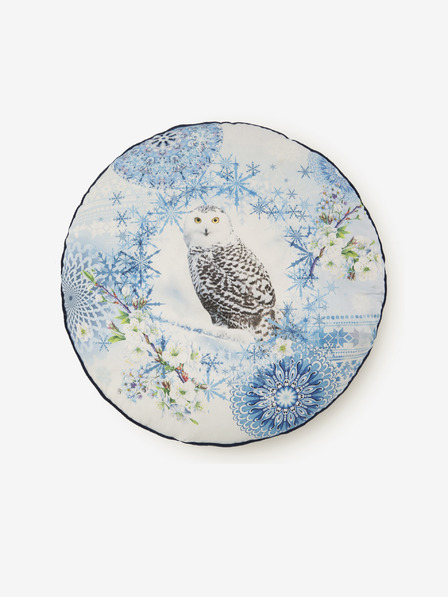 HIP Durchmesser 55 cm - Blaues Wendekissen mit HIP Phalini-Motiv