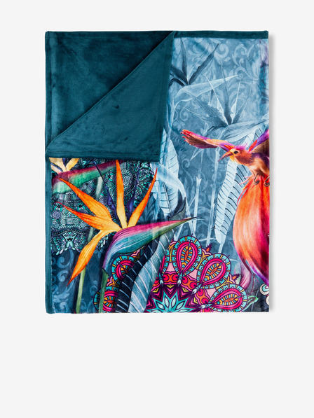 HIP Petrol gemustertes Plaid HIP 130 x 160 cm