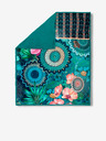 HIP Petrol gemustertes Plaid HIP 130 x 160 cm