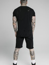 Siksilk Schwarze Herren Jeans-Shorts SikSilk