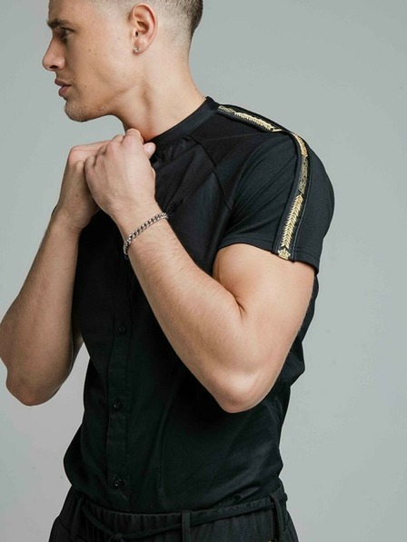 Siksilk Schwarzes Herren SikSilk Hemd