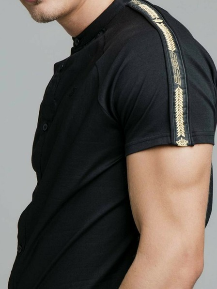 Siksilk Schwarzes Herren SikSilk Hemd