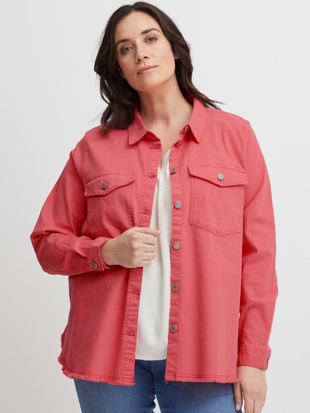 Fransa Rosa Damen Jeanshemd Jacke Fransa