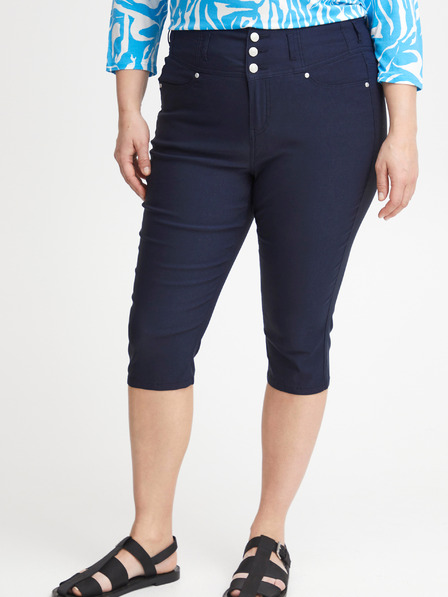 Fransa Dunkelblaue dreiviertellange Damenhose Fransa