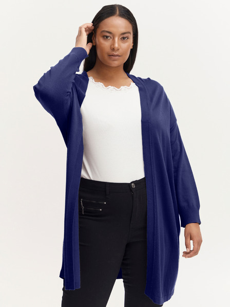 Fransa Dunkelblaue Damen Strickjacke Fransa