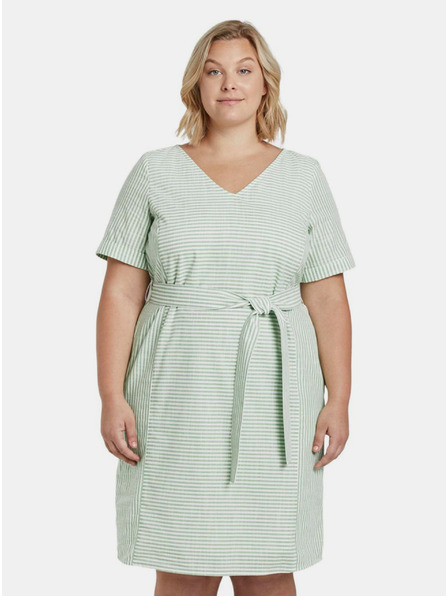 My True Me Tom Tailor Hellgrün Gestreiftes Kleid für Damen My True Me Tom Tailor