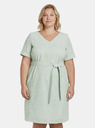 My True Me Tom Tailor Hellgrün Gestreiftes Kleid für Damen My True Me Tom Tailor