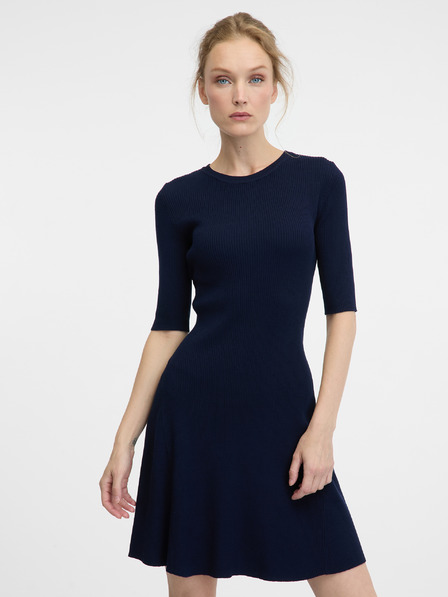 Orsay Dunkelblaues kurzes Damenkleid ORSAY