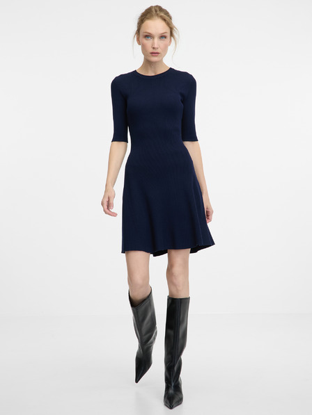 Orsay Dunkelblaues kurzes Damenkleid ORSAY
