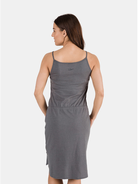 Sam 73 Graues Damenkleid mit Krawatte SAM 73